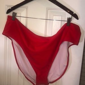 Red bikini bottoms